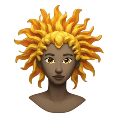 sun god nika sticker