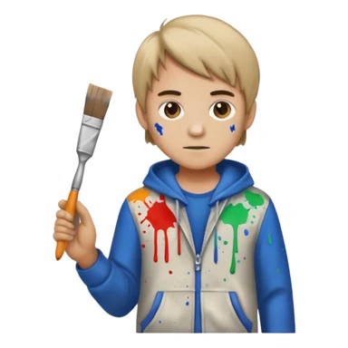 painter leon sticker
