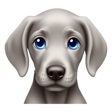 Weimaraner, 5 months old, with blue eyes. sticker