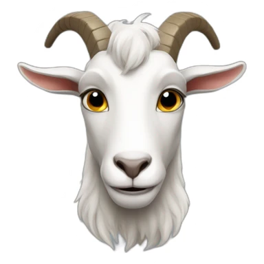 a superhero goat sticker