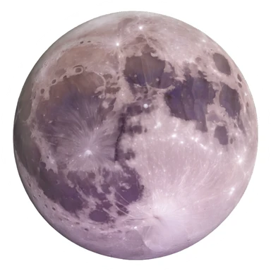 full moon with craters sticker