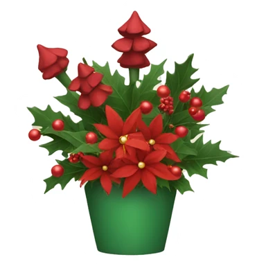 Christmas flower arrangement  sticker