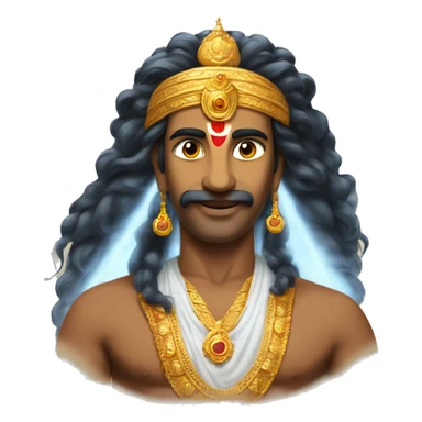 Vishnu with vaishnva thilak on his forehead  sticker