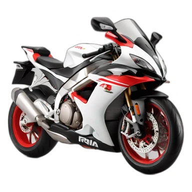 APRILIA RSV4 BLANC  ROUGE sticker