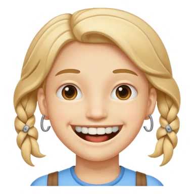 Smile whith braces  sticker