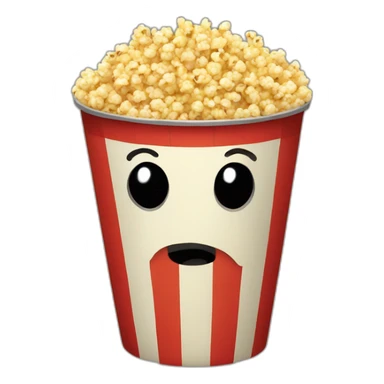 A bucket of popcorn sticker