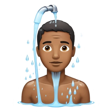 Black guy getting water poured on him sticker
