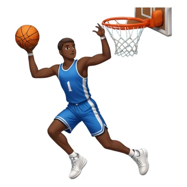 Basketball dunk sticker
