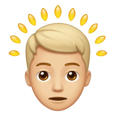 Person shaking their head yes sticker