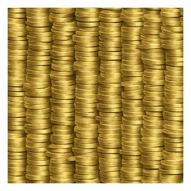 stack of coins sticker