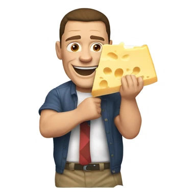 John cena eating cheese sticker