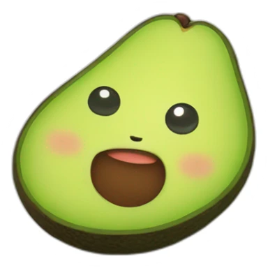 Cute avocado sticker