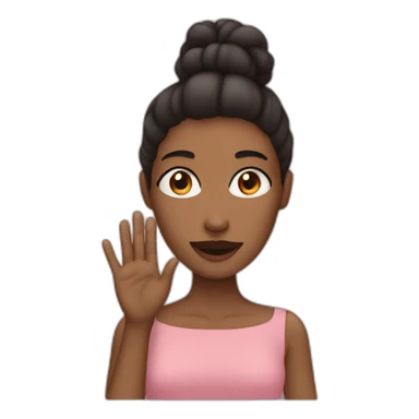 Femme qui met ses mains sur ses hanches sticker