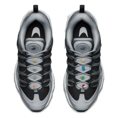 Nike tn color difuminado gris y negro  sticker
