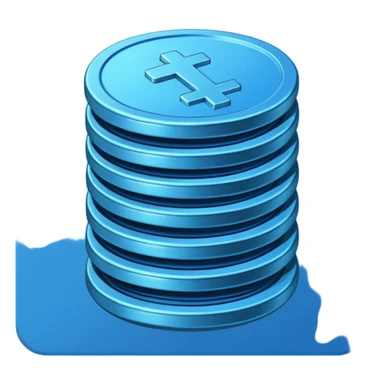 blue coins credit pack sticker