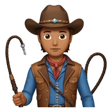 Give this emoji 🤠 a whip sticker