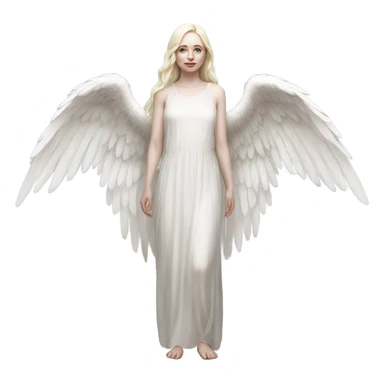 Hyper Realistic pale angel full body  sticker
