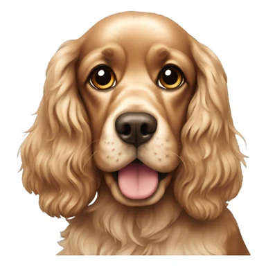 sitting cocker spaniel sticker