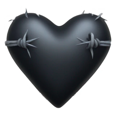 gothic heart with barbed wire sticker