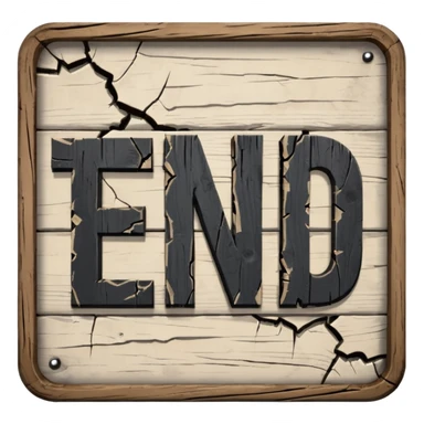THE END sticker