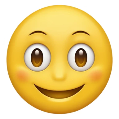 smile emoji where the eyes and mouth are very close together towards the center of the face sticker