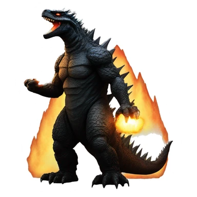 Godzilla dressed as Sauron  sticker