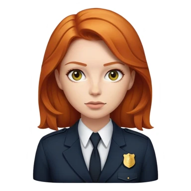 Ginger fbi agent  sticker