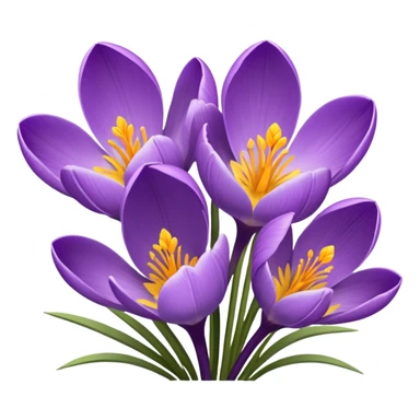 crocus flowers sticker