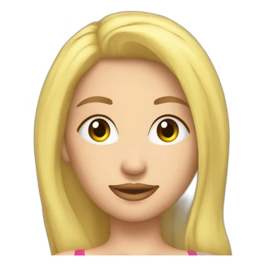 Sexy soft-fit Caucasian woman bikini (beach body) bed sticker