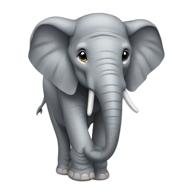 ELEPHANT WITH GREY CAP sticker