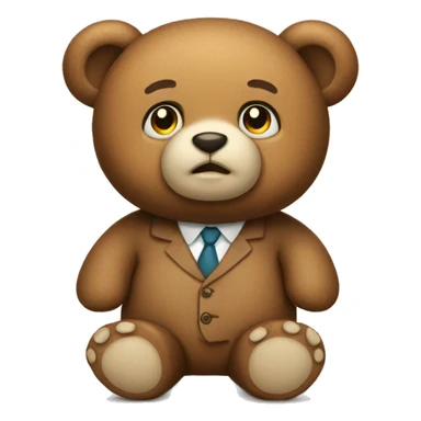 Smart teddy bear sticker
