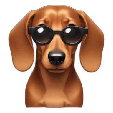 a dachshund dj  sticker