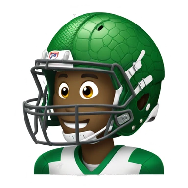 Alligator football player  sticker