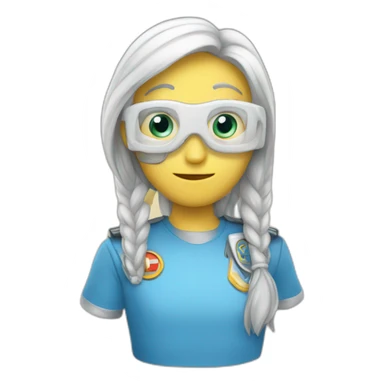 un ordinateur ros sticker