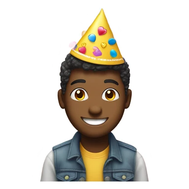 Generate a cute emoji for happy birthday to the actress sticker