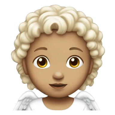 a angel white small baby girl  sticker