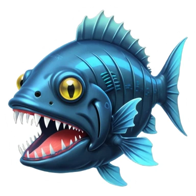Angler Fish – Large mouth with sharp teeth and light lure sticker