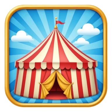 just 2 words "return policy" in circus , no background sticker