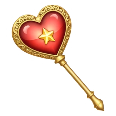 heart magic wand sticker