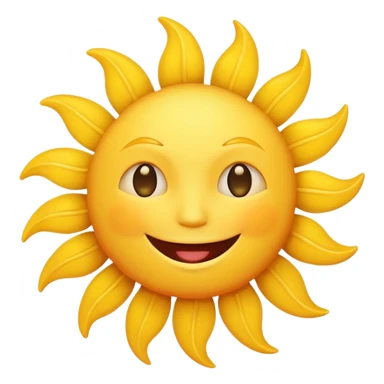 smiling sun emoji sticker