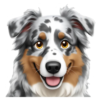 Grey Merle Australian Shepherd sticker