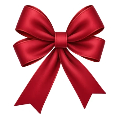 Velvet ribbon sticker