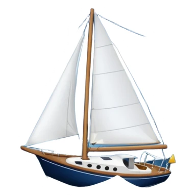 Sailboat stormy sticker