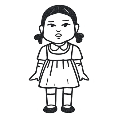 Yongyi doll from Squid Game sticker