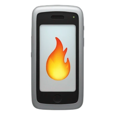 Phone fire   sticker