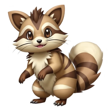  Zigzagoon-Furret-Hybrid (Full body) sticker