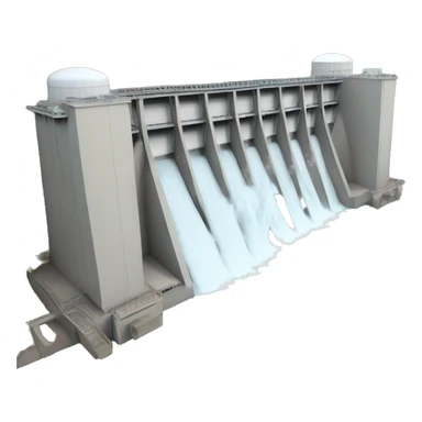 hydroelectric power station sticker