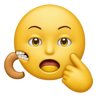 an emoji choking itself sticker