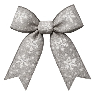 winter bow, remove background sticker