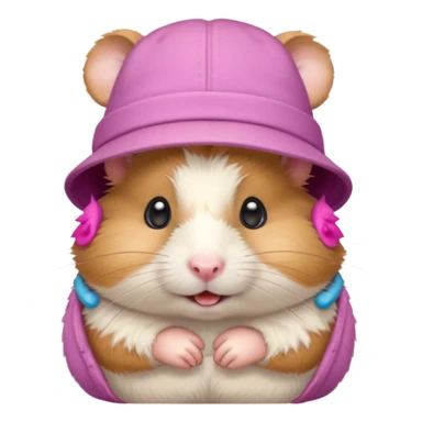 hat-wearing hamster sticker